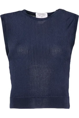CHANEL Top sin mangas 1997