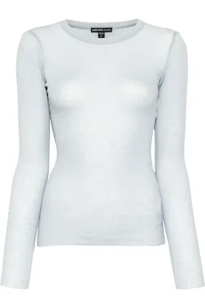 James Perse Top con cuello redondo