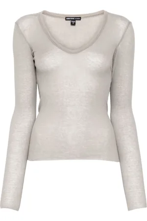James Perse Playera con cuello en V