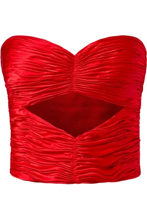 Alejandra Alonso Rojas Top tipo bustier con aberturas