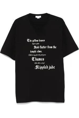 Alexander McQueen Playera con texto estampado
