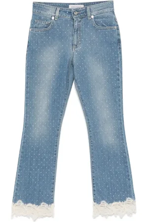 Ermanno Firenze Jeans con apliques de strass
