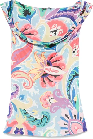 Etro Camiseta con estampado de cachemira