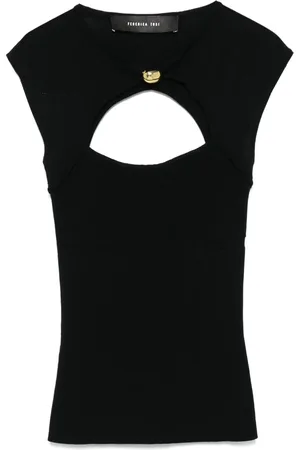 FEDERICA TOSI Top con detalle de broche