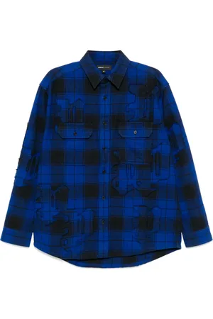 Purple Brand Camisa de franela Gothic P