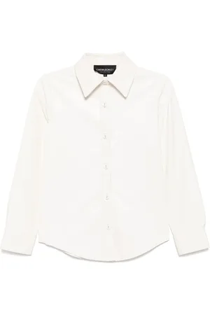 Cynthia Rowley Camisa de cuero con botones