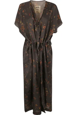 UMA WANG Vestido largo con estampado floral