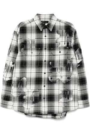 Purple Brand Camisa con efecto envejecido