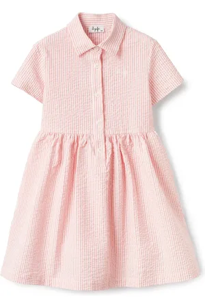 Il gufo Vestido corto con rayas estampadas