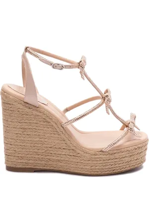 RENE CAOVILLA Alpargatas con detalle de moño y tacón de 100mm