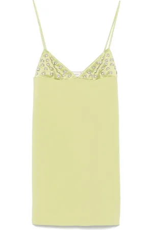 BLUMARINE Vestido corto con detalle de perlas artificiales