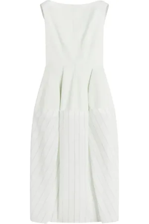Lanvin Vestido midi con espalda en V