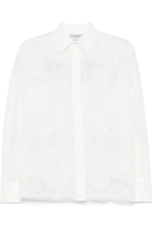 Ermanno Firenze Blusa con bordado floral