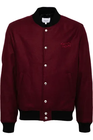 Maison Kitsuné Chamarra bomber con logo bordado