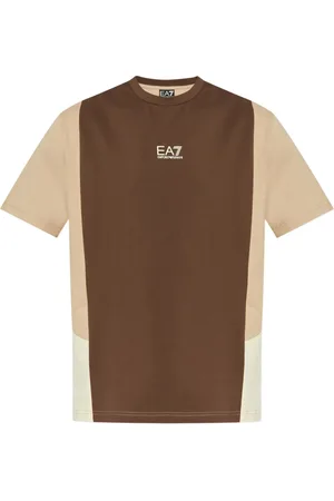 EA7 Playera con logo en relieve