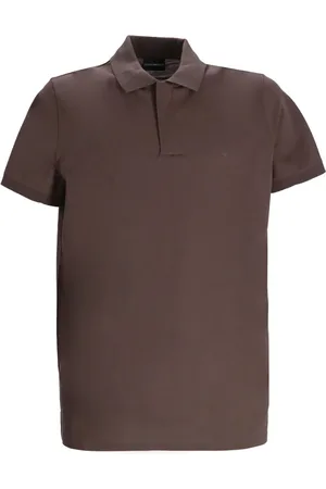 Emporio Armani Playera tipo polo con parche del logo