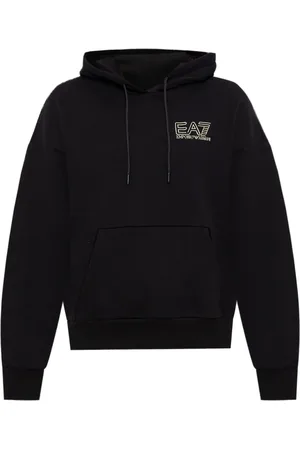 EA7 Hoodie con logo en relieve