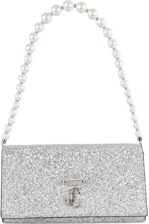 Jimmy Choo Bolsa de hombro con placa del logo