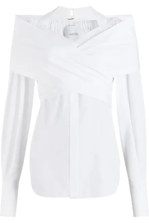 Patou Blusa cruzada de popelina