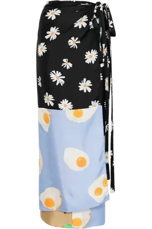Moschino Falda larga con diseño color