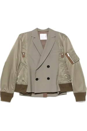 SACAI Chamarra con doble botonadura