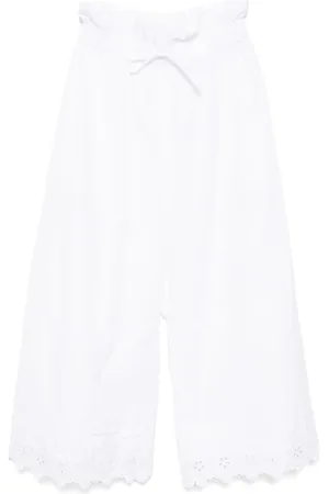 Simone Rocha Pantalones capri con volantes en la pretina