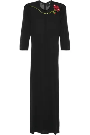 Simone Rocha Vestido estilo columna de malla