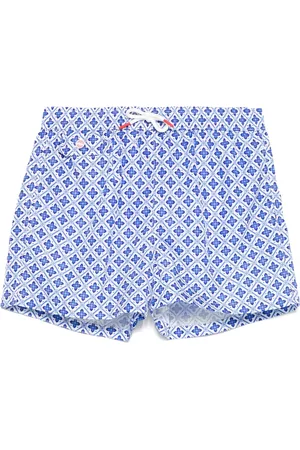 Kiton Shorts de playa con estampado floral