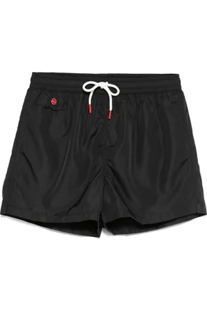 Kiton Shorts de playa con logo bordado