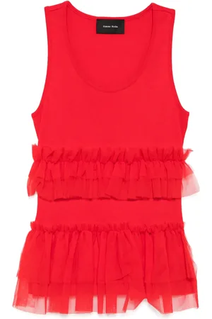 Simone Rocha Camiseta con cuello redondo