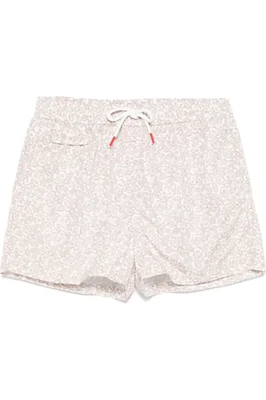 Kiton Shorts de playa con estampado floral