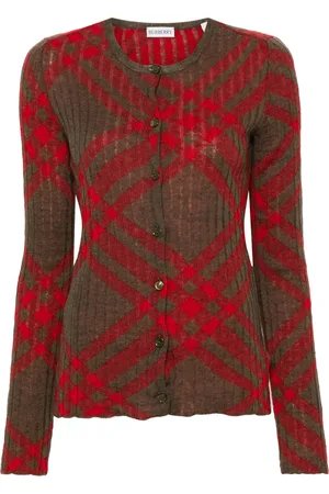 Burberry Cárdigan con cuadros de cuadros