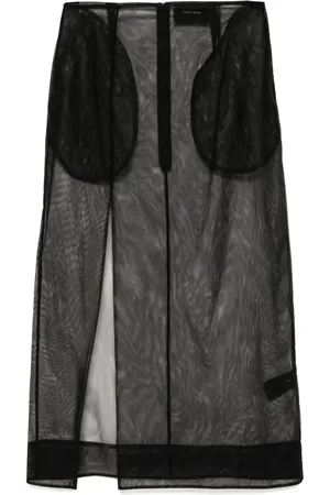 Simone Rocha Falda lápiz con diseño transparente