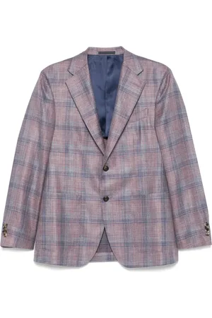 CARUSO Blazer con motivo de cuadros