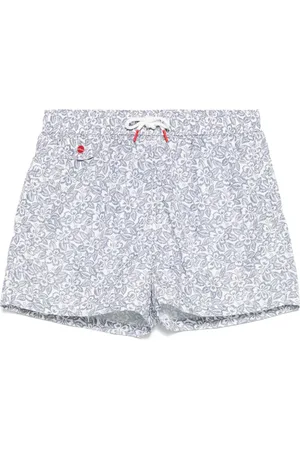 Kiton Shorts de playa con estampado floral