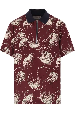 SACAI Playera tipo polo con estampado gráfico