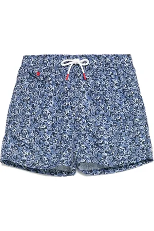 Kiton Shorts de playa con estampado floral