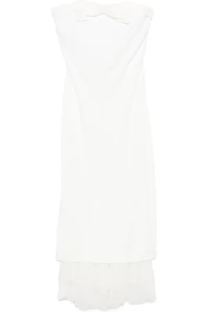 Alessandra Rich Vestido midi con detalle de moño
