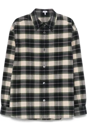 Loewe Camisa con motivo de cuadros