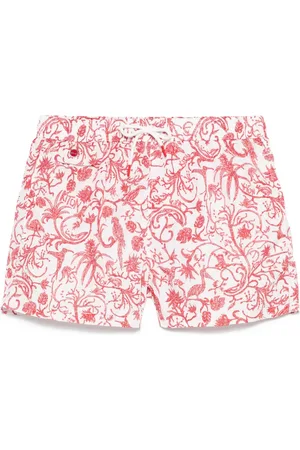 Kiton Shorts de playa con estampado floral