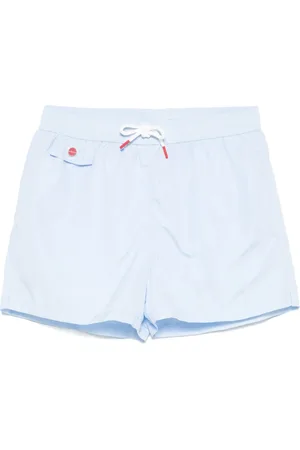 Kiton Shorts de playa con logo bordado