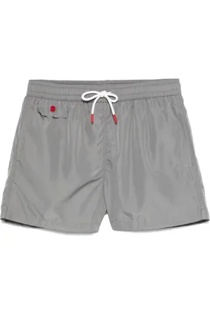 Kiton Shorts de playa con logo bordado