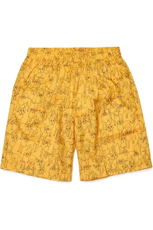 Marni Shorts de playa con perro estampado