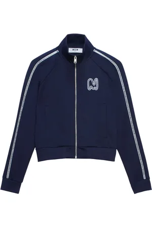 Msgm Sudadera con detalle de rayas
