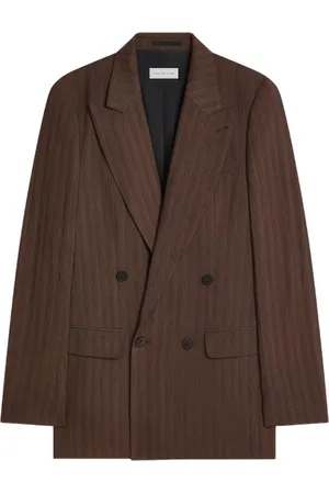 DRIES VAN NOTEN Blazer con motivo de rayas