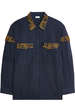 DRIES VAN NOTEN Camisa con logo bordado