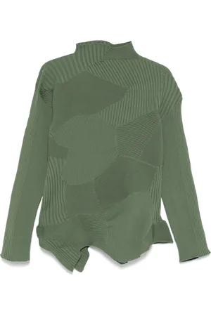 Issey Miyake Suéter tejido de canalé