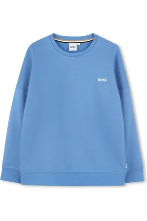 HUGO BOSS Sudadera con cuello redondo y logo bordado