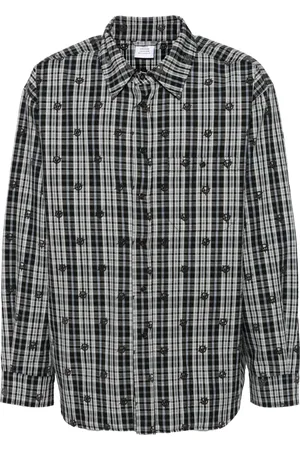 Vetements Camisa con cuadros estampados