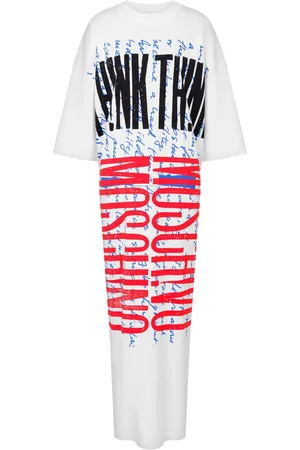 Moschino Vestido estilo playera largo